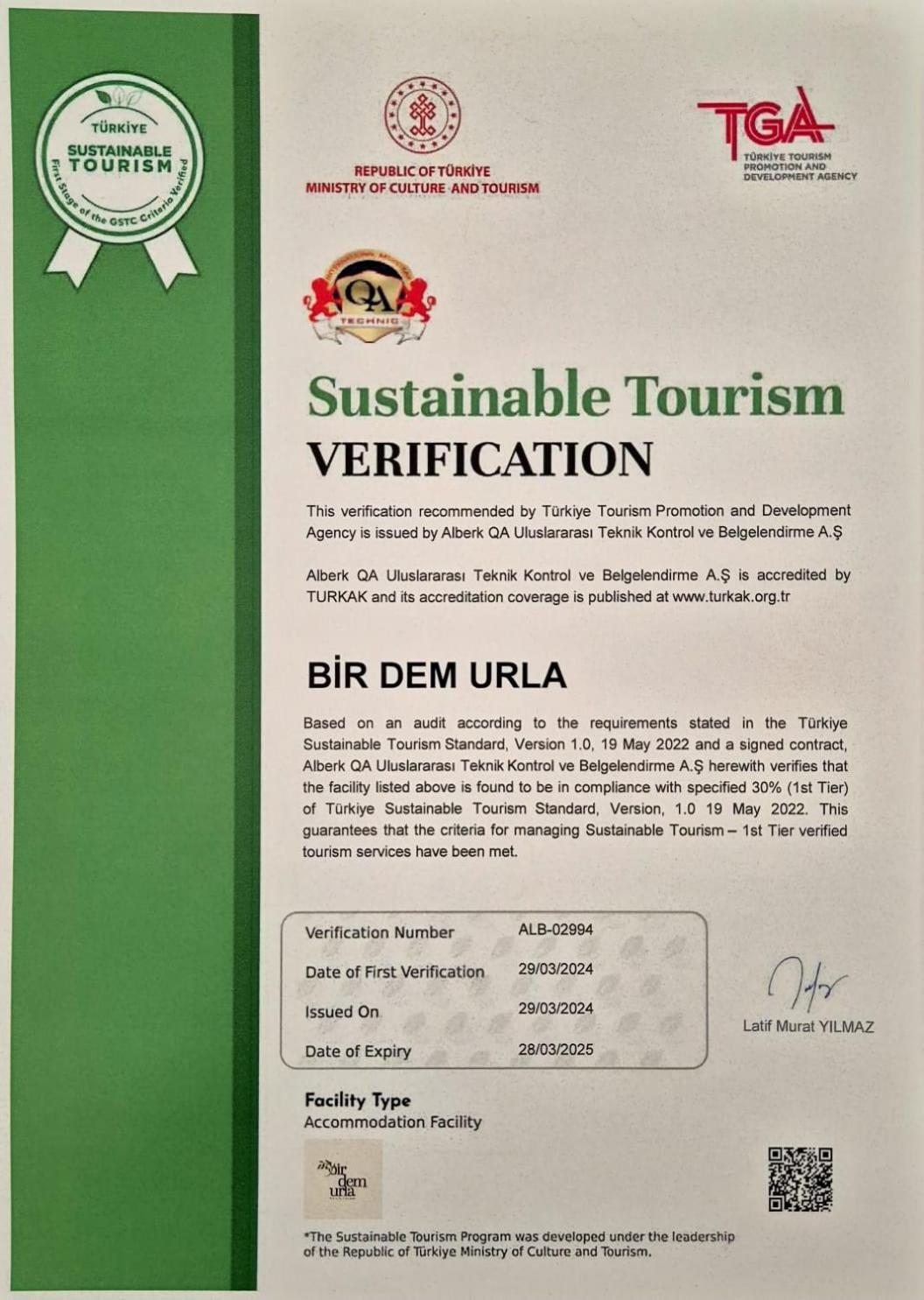 Hotel Bir Dem Urla Exterior foto